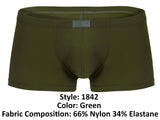 Clever Moda Men's Underwear 1842 Buenavista Trunks Color Green