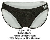 Clever Moda Men's Underwear 1853 Laberin Bikini Color Black