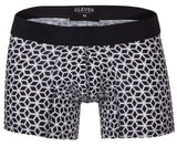 Clever Moda Men's Underwear 1854 Cuadricula Trunks Color White
