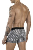 Clever Moda Men's Underwear 1854 Cuadricula Trunks Color White