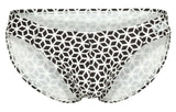 Clever Moda Men's Underwear 1857 Cuadricula Bikini Color White