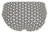 Clever Moda Men's Underwear 1857 Cuadricula Bikini Color White