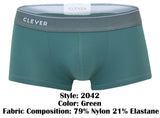 Clever Moda Men's Underwear 2042 Mendoza Trunks Color Green