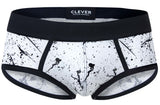 Clever Moda Men's Underwear 2051 Brochazos Briefs Color Black
