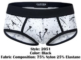 Clever Moda Men's Underwear 2051 Brochazos Briefs Color Black