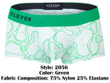 Clever Moda Men's Underwear 2056 Maze Trunks Color Green