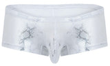Clever Moda Men's Underwear 2061 Diamond Trunks Color Silver