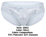 Clever Moda Men's Underwear 2062 Diamond Briefs Color Silver