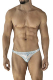 Clever Moda Men's Underwear 2063 Diamond Thongs Color Blue