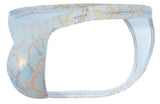 Clever Moda Men's Underwear 2063 Diamond Thongs Color Blue