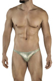 Clever Moda Men's Underwear 2063 Diamond Thongs Color Gold