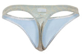 Clever Moda Men's Underwear 2063 Diamond Thongs Color Gold