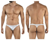 Clever Moda Men's Underwear 2063 Diamond Thongs Color Silver
