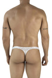 Clever Moda Men's Underwear 2063 Diamond Thongs Color Silver