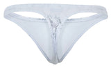 Clever Moda Men's Underwear 2063 Diamond Thongs Color Silver