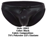 Clever Moda Men's swimwear 2065 Gorgona Swim Briefs Color Black