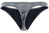 Clever Moda Men's Underwear 2072 Sparkles Thongs Color Black