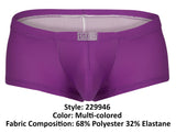 Clever Moda Men's Underwear 229946 7PK Pride Trunks Color Multi-colored