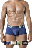 Clever 229953 3PK Australian Latin Trunks Color Beige-Blue-Green