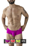 Clever Moda Men's Underwear 229958 3PK Australian Latin Trunks Color Multi-colored