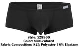 Clever 229960 3PK Australian Latin Trunks Color Multi-colored