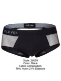 Clever 26059 Tanatos Briefs in Bold Black Color Black
