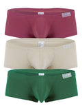 Clever Moda Men's Underwear 26066 3PK Australian Latin Trunks Color Multi-colored