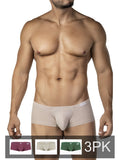 Clever Moda Men's Underwear 26066 3PK Australian Latin Trunks Color Multi-colored