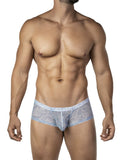 Clever Moda Men's Underwear 26067 3PK Australian Latin Trunks Color Multi-colored Mesh