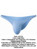 Clever Moda 26178 Men's Underwear Cronos Briefs Color Light Blue