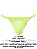 Clever Moda 26179 Men's Underwear Cronos Briefs Color Neon Green