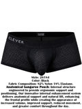 Clever Moda 26184 Men's Underwear Ulises Trunks Modern Comfort Color Black