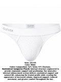 Clever Moda 26189 Men's Underwear Ulises Thongs Color White