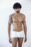 Clever 26207 Men's Underwear Mompox Trunks Sleek Ergonomic Fit Color White