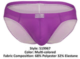 Clever Moda Men's Underwear 519967 7PK Pride Briefs Color Multi-colored