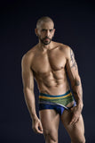 Clever Moda Men's Underwear 519969 3PK Australian Latin Briefs Color Blue-Petrol-Green