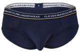 Clever Moda Men's Underwear 519969 3PK Australian Latin Briefs Color Blue-Petrol-Green