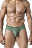 Clever Moda Men's Underwear 519969 3PK Australian Latin Briefs Color Blue-Petrol-Green