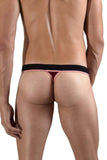 Doreanse Men's Underwear 1012-BRD Borderline Thongs Color Bordeaux