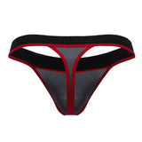Doreanse Men's Underwear 1012-CHR Borderline Thongs Color Charcoal
