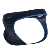 Doreanse Men's Underwear 1012-NVY Borderline Thongs Color Navy