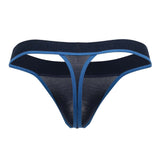 Doreanse Men's Underwear 1012-NVY Borderline Thongs Color Navy