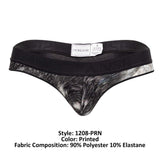 Doreanse Men's Underwear 1208-PRN Nebula Thongs Color Printed