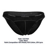 Doreanse Men's Underwear 1215-BLK Naked Bikini Color Black