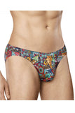 Doreanse Men's Underwear 1217-PRN Groovy Bikini Color Printed