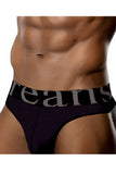 Doreanse Men's Underwear 1250-BLK Wide-band Thong Color Black