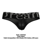 Doreanse Men's Underwear 1250-BLK Wide-band Thong Color Black