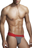 Doreanse Men's Underwear 1258-SMK Warrior Thong Color Smoke-Red