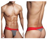Doreanse Men's Underwear 1258-SMK Warrior Thong Color Smoke-Red