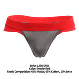 Doreanse Men's Underwear 1258-SMK Warrior Thong Color Smoke-Red
